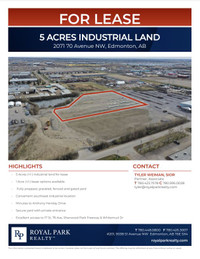 5 ACRES INDUSTRIAL LAND