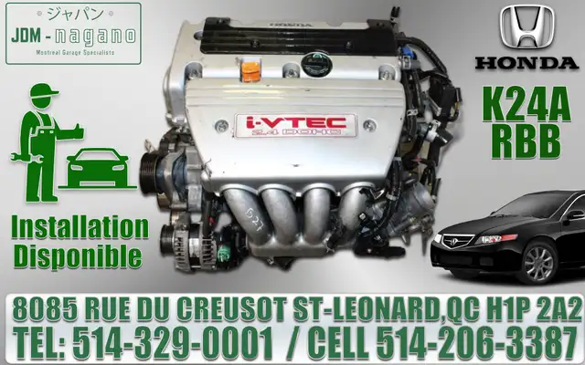 Moteur Honda CRV Civic Accord Insight Pilot Odessey Ridgeline in Engine & Engine Parts in Drummondville - Image 5