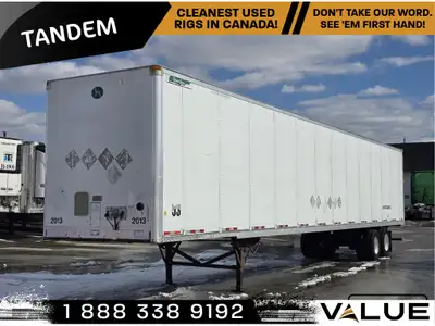 2013 GREAT DANE TRAILER AXLE TYPE: Tandem REAR DOOR TYPE: Swing ROOF TYPE: Aluminum TRAILER TYPE: Dr...