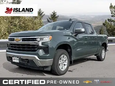 Dominate any task with the robust 2025 Chevrolet Silverado 1500 LT, a Cypress Grey Crew Cab Pickup e...