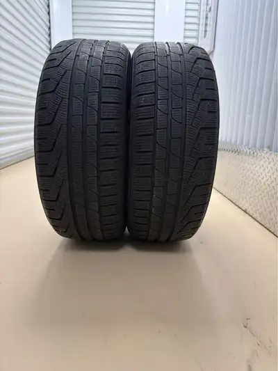 2 Tires Size: 225/45 R18 Winter Tires Pirelli Sottozero Price: $140 for all Clean and ready to insta...