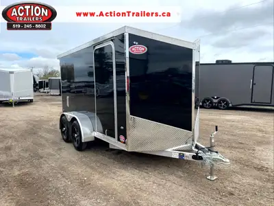 LEGACY SERIES ALL ALUMINUM FRAME 6' X 12' TANDEM AXLE CARGO W/ DOUBLE BARN DOORS AND POLYCORE PANEL...