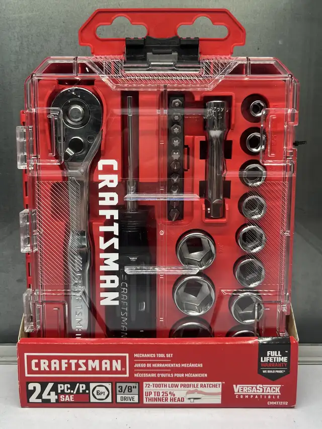 Craftsman 24pc. Mechanics Tool Set in Hand Tools in Mississauga / Peel Region - Image 2