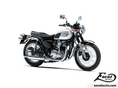 Excel Moto 2026 Kawasaki W800 Kawasaki W800 2026 KAWASAKI W800 2026 BLANC Prix incluant les frais de...