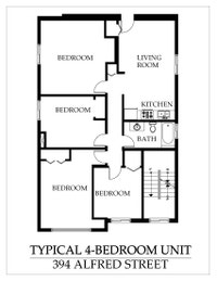 394 Alfred Street 4-Bedroom Apartments: $3,300/month or $825 per bedroom 3-Bedroom Apartments: $2,38... (image 7)
