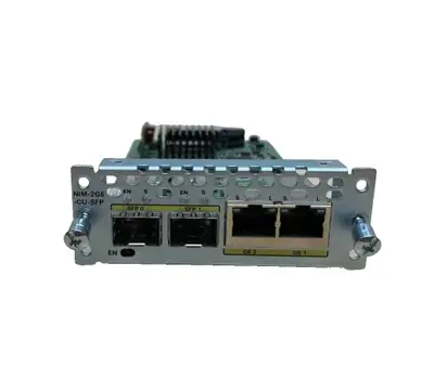 Cisco NIM-2GE-CU-SFP 2-port GB Ethernet dual-mode GE/SFP Module Warranty one year