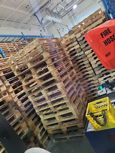 Really good 48x40 wood pallets. Good plastic 51x43 inch in stock, View more