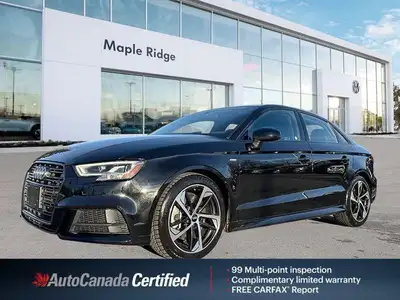 This Audi A3 Sedan boasts a Intercooled Turbo Premium Unleaded I-4 2.0 L/121 engine powering this Au...