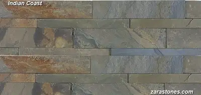 Indian Coast Stone Veneer Fireplace Stone Panel Wall Cladding, View more