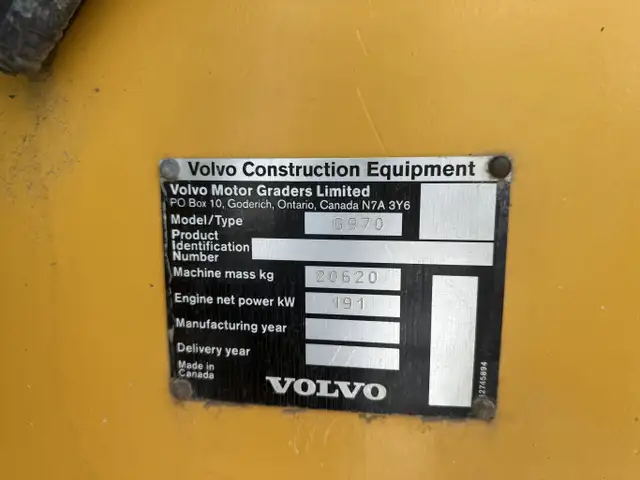 2007 Volvo G970 Grader with Front Plow & Snow-wing #11275 DP in Heavy Equipment in Edmonton - Image 44