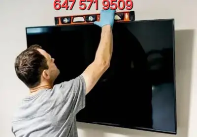 Tv Wall mount  / Installation and Handyman Services 647 571 9509, View more