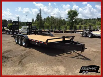 2026 Canada Trailers 82x20 10.5 Ton Equipment Trailer 22,680LB GVWR, 3 7000LB Axles with Easy Lube S...
