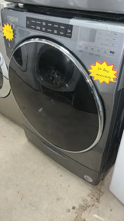 Whirpool 27” Stackable Washer Fully Tested  30-Day Warranty, View more