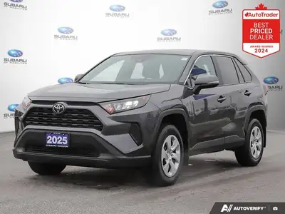 New Price! Gray 2025 Toyota RAV4 LE Apple CarPlay | AWD | Bluetooth AWD 8-Speed Automatic 2.5L 4-Cyl...