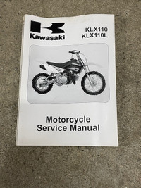 Sm108 Kawasaki KLX110 KLX110L Service Manual 99924-1429-01