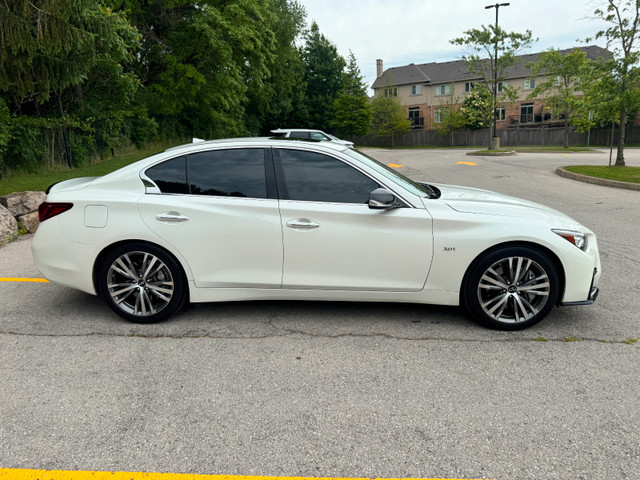 2018 Infiniti Q50 Sport 3.0T V6 AWD | Leather | Camera | GPS in Cars & Trucks in Hamilton - Image 3