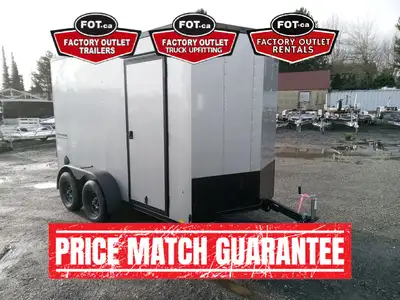 NEW 6x12ft Traverse Enclosed Cargo Trailer from Formula Trailers - Rear Ramp Door w/ Spring Assist -...