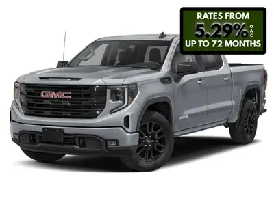The 2026 GMC Sierra 1500 Elevation, in a sophisticated gray finish, comes equipped with a robust 44...