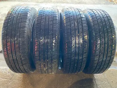 RIMS 15" Steel Rims 5x100 Toyota Matrix, Toyota Corolla, Pontiac Vibe TIRES Motomaster 1933 AWII Tre...