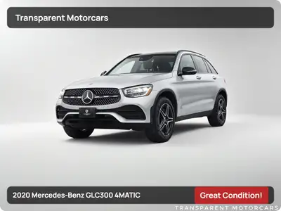 Transparent Motorcars is pleased to offer this beautiful Highly Optioned 2020 Mercedes-Benz GLC300 4...