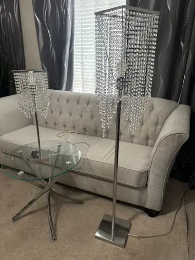 Crystal Floor lights and crystal table lights set, View more