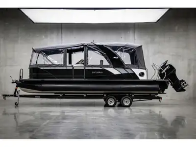 US-SYL8590BD222 Magnifique ponton Sylvan S5 2022 propulsé par un moteur Suzuki 350 HP, offrant des p...