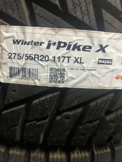 These are NEW Hankook Winter i*Pike X TOP-LINE Winter tires . 275 55 20 XL HERE IS A DEAL! NEW - NEV...