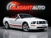 2007 Ford Mustang GT Convertible White Exterior on Red Interior and Powerful 8-Cylinder Engine. This... (image 2)