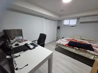 New one bed room and one bath basement is available for rent. Basement has separate entry and separa...