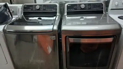 Ensemble laveuse et sécheuse grandes cuves de bonne qualité/Serv, View more