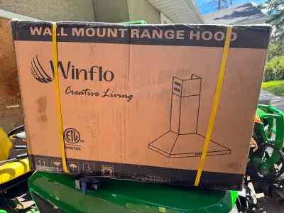 NEW IN BOX -30" Chimney Wall Mount Range Hood, View more