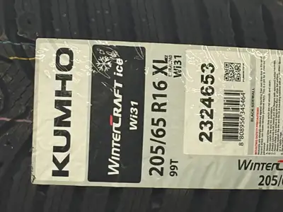 These NEW Kumho Wintercraft Wi31 are TOP-LINE Winter tires. 4 NEW 205 65 16 XL HERE IS A DEAL! NEW -...