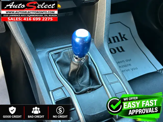 2017 Honda Civic LX **Rare 6 Speed** Backup Camera - Apple Ca... in Cars & Trucks in City of Toronto - Image 20