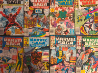 8 vintage comic books Marvel Saga