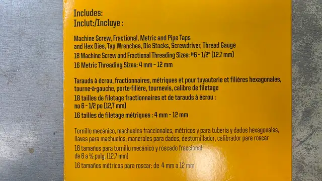 IRWIN Metric Tap & Hex Die Set 26319 - BRAND NEW in Other in Oakville / Halton Region - Image 4