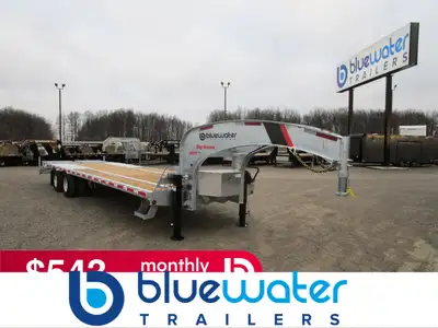 SALE!! REGULAR $33,615 NOW ONLY $27,325!! K-Trail Galvanized Beavertail Gooseneck Trailer 23,075 Lb...