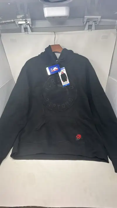 BRAND NEW ORIGINAL NBA TORONTO RAPTORS HOODIE SIZE L COLOR BLACK, View more