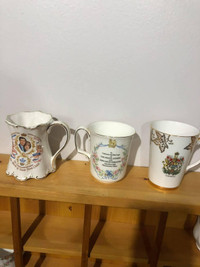 3 Royal collector mugs , never been used 