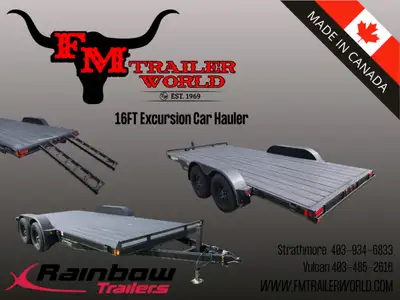 2026 Rainbow Trailers 16' Car & Equipment Trailer 2x3500 lb Axle, View more