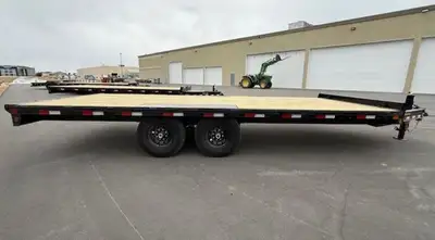 Big Tex Hd8.5x20 Deckover trailerSlide in ramps2x7000lbs axlesBUY ONCE BUY FOR LIFE Heavy Duty Over-...