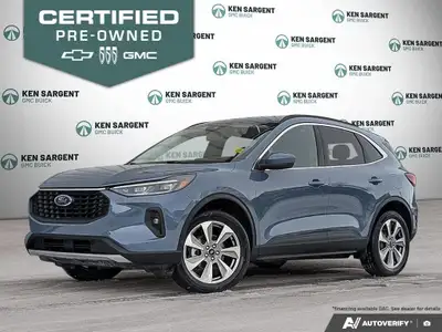 The 2025 Ford Escape Platinum AWD in striking blue is designed for the modern driver who desires bot...