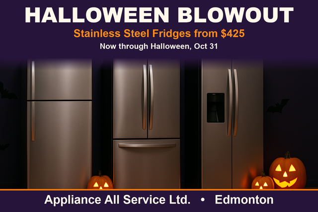 HALLOWEEN BLOWOUT! Stainless Steel Fridges – Warranty in Refrigerators in Edmonton - Image 2