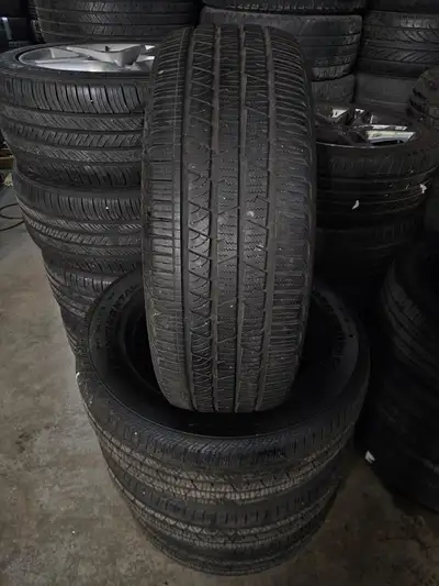 Good set of Continental CrossContact LX Sport all season tires. 235/60/18 2 x 7/32nd tread remaining...