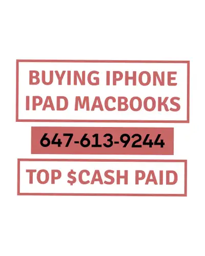 Get Cash for Apple iPhone 17 series, iPhone 16 Series, MacBooks, View more
