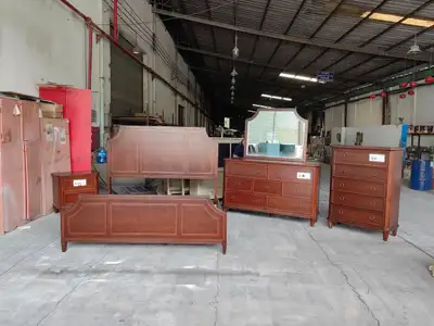 BRAND NEW 8 PCS WOODEN BEDROOM SET, View more