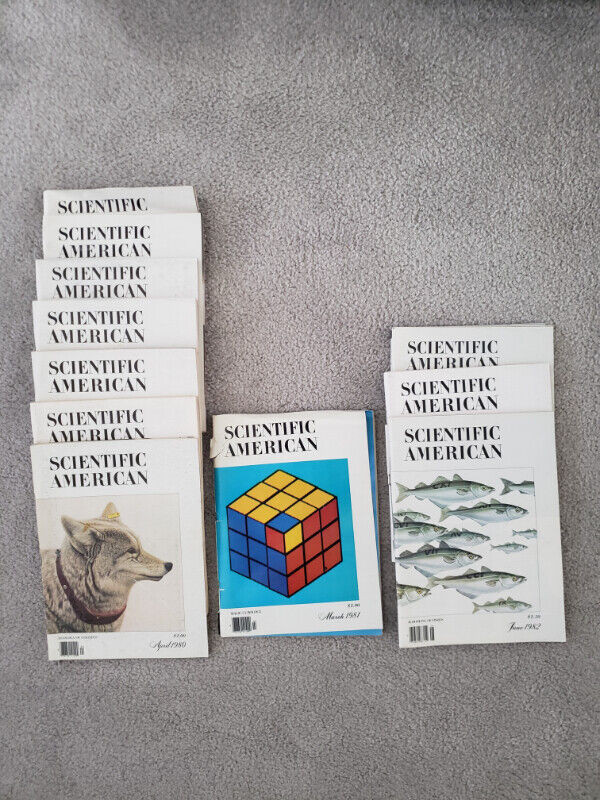 Vintage Scientific American magazines 1980 - 2008 dans Magazines  à Saskatoon - Image 3