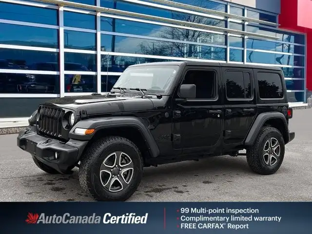 2022 Jeep Wrangler Unlimited Sport | One owner | Low Kilometers