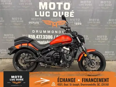 Kawasaki Vulcan S 650 ABS 2016 SEULEMENT 15 085 KM FREINS ABS SAC ARRIÈRE ET SIÈGE PASSAGER ÉCHAPPEM...