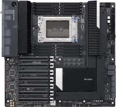 ASUS Pro WS WRX80E-SAGE SE WiFi II AMD WRX80 Ryzen Threadripper PRO Extended-ATX Workstation Motherb...