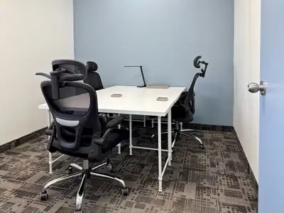 Access a bright and inspiring office space to rent designed to help teams of five to do their best w...